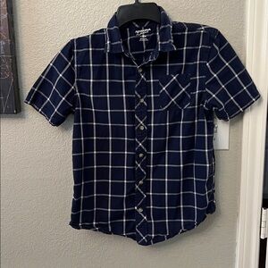💙Boy Arizona Jean Company Blue Plaid Shirt🤍